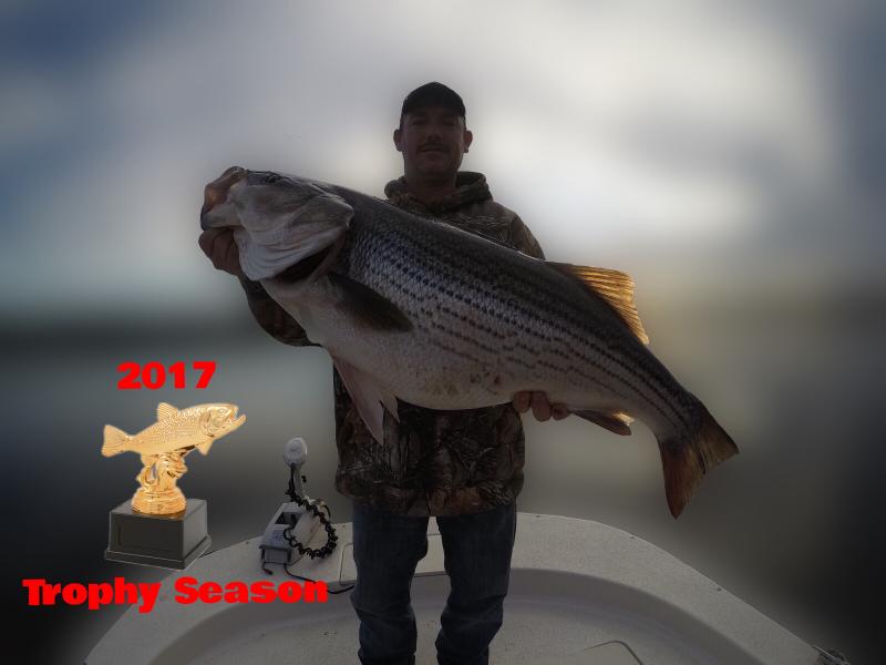 2017 Trophy Striped Bass Trip On Smith Lake 